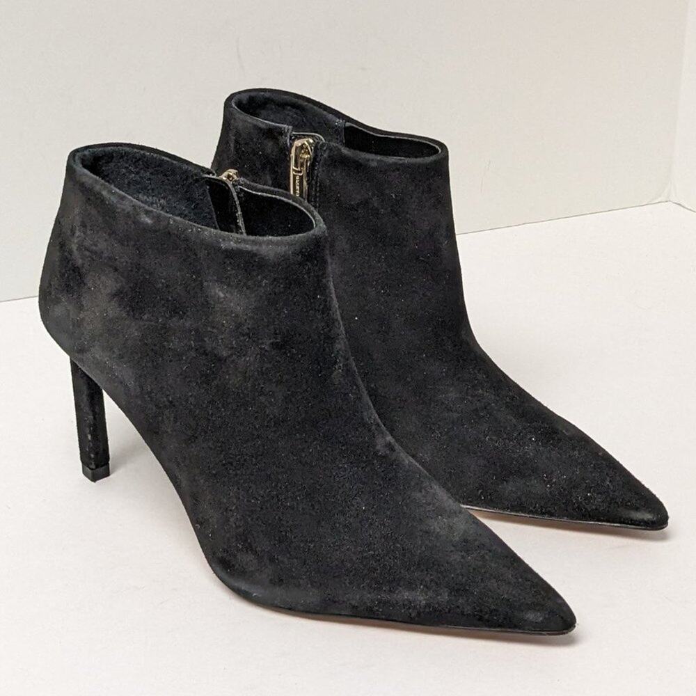 Vince Camuto Saston Booties, Black Suede, Women's 6 M